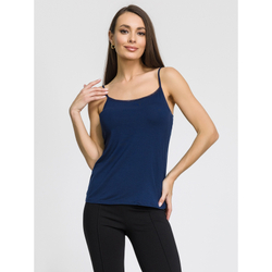 Женская майка с узкими бретелями темно-синяя OROBLU Perfect Line VOBT01591