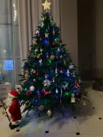 Елка с гирляндой встроенной «Престиж» (Литая хвоя) от 1,2 м до 3 м