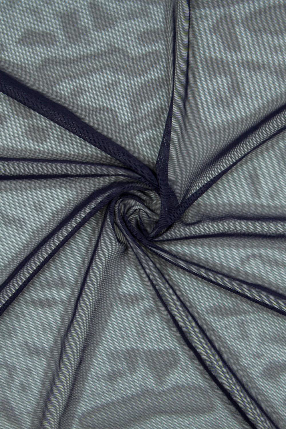 Сетка эластичная иссиня-черная отрезом 75х50 см (Турция)