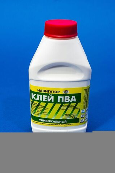 Клей ПВА строительный универсальный  "НАВИГАТОР" 1кг (16шт)