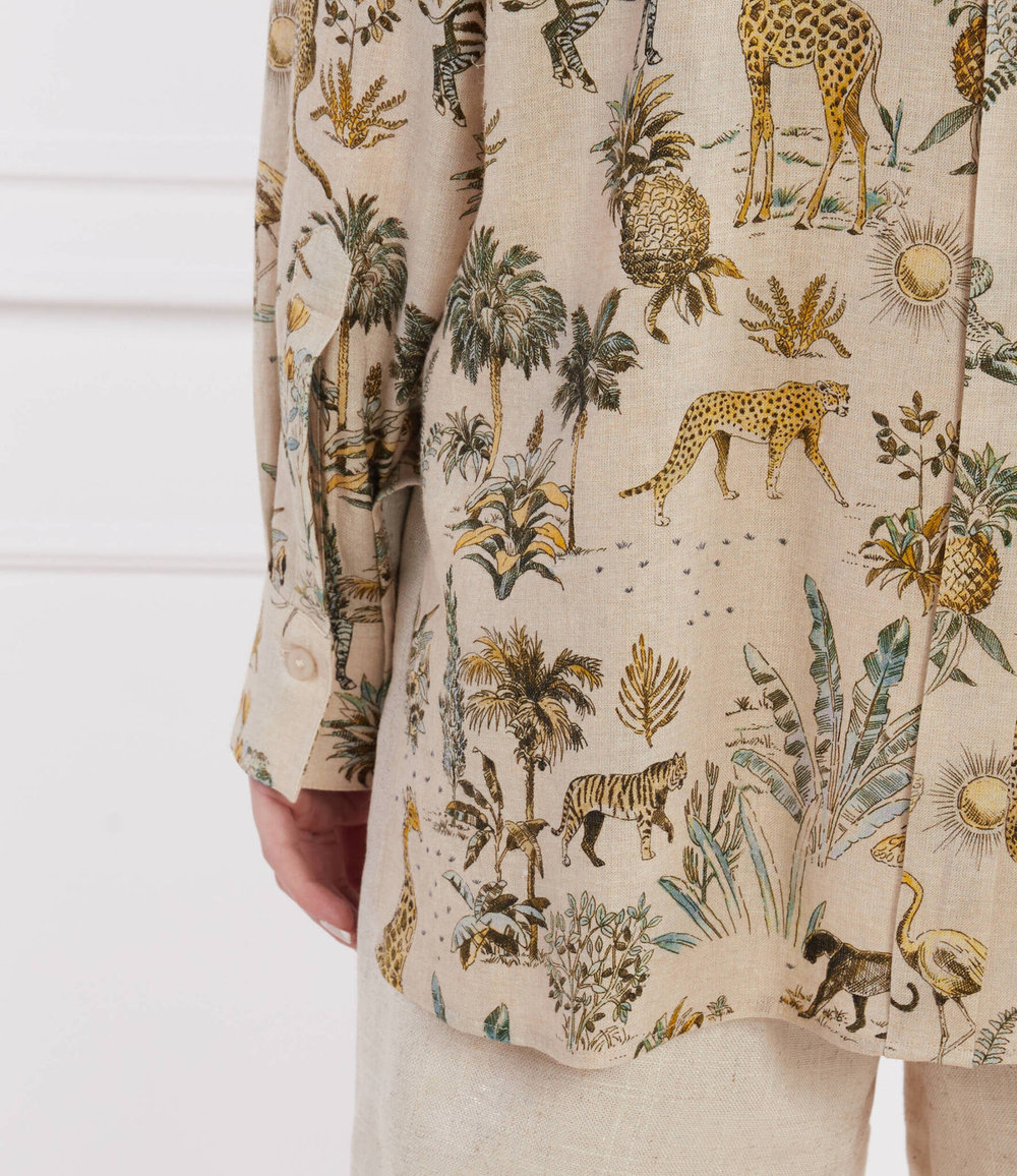 Льняная рубашка RIANI - бежевый(445760-4257)