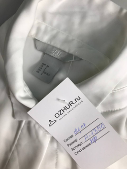 Блузка H&M рубашечного кроя, маркировка 32, визуально на 40-42 размер