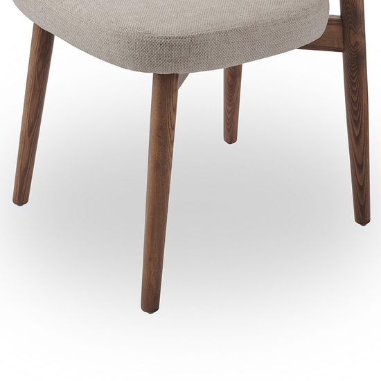 Стул TS-3 / бежевый /цвет орех/ массив ясеня