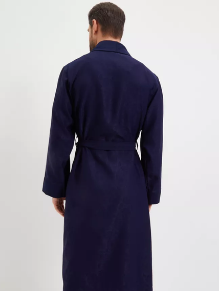 Халат мужской TНOMAS сатиновый жаккард Синий &quot;Polens&quot;