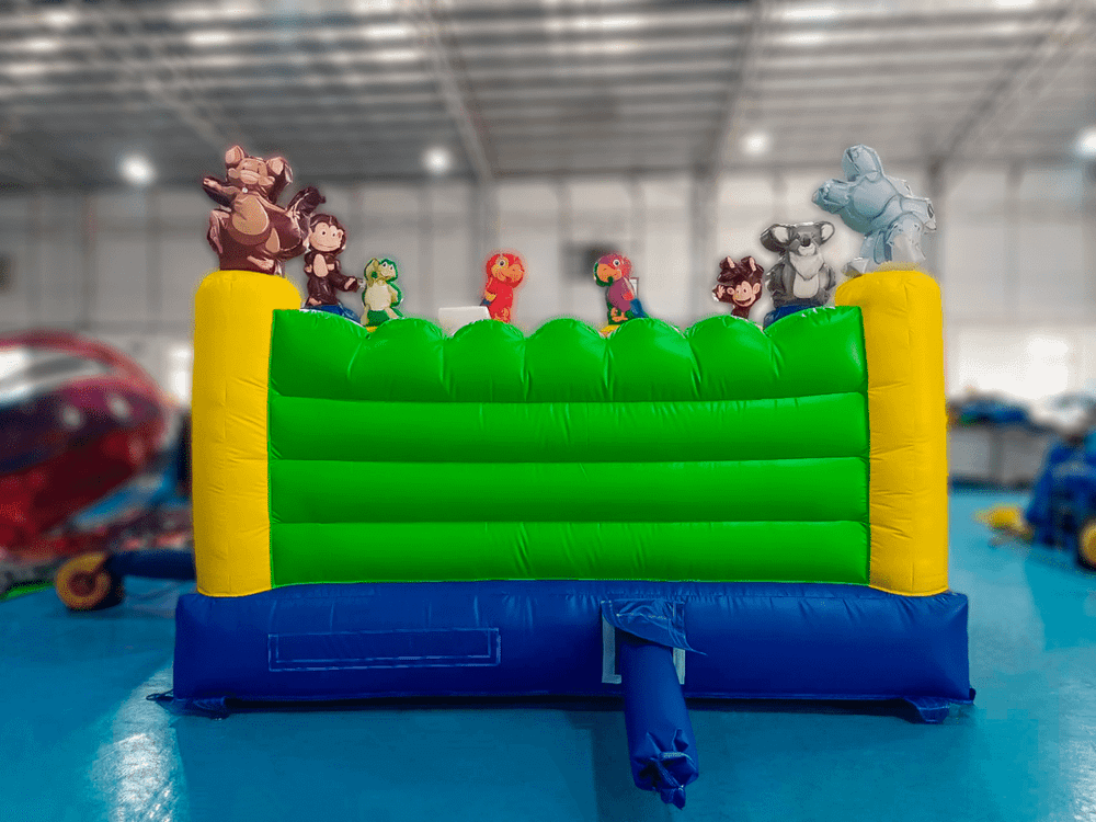 Коммерческий надувной батут «Попугайчики 2» без горки, размер 3,5*3,5*2,5 м