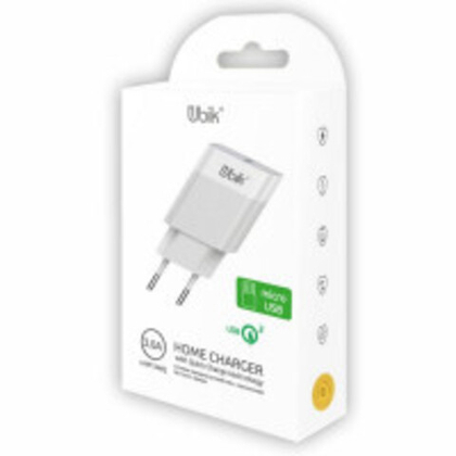 СЗУ с кабелем micro 1USB 3А Ubik UHP13QM white