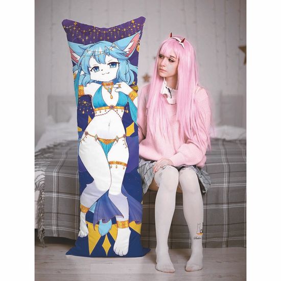 Дакимакура фурри Кошка девочка арт. 1237