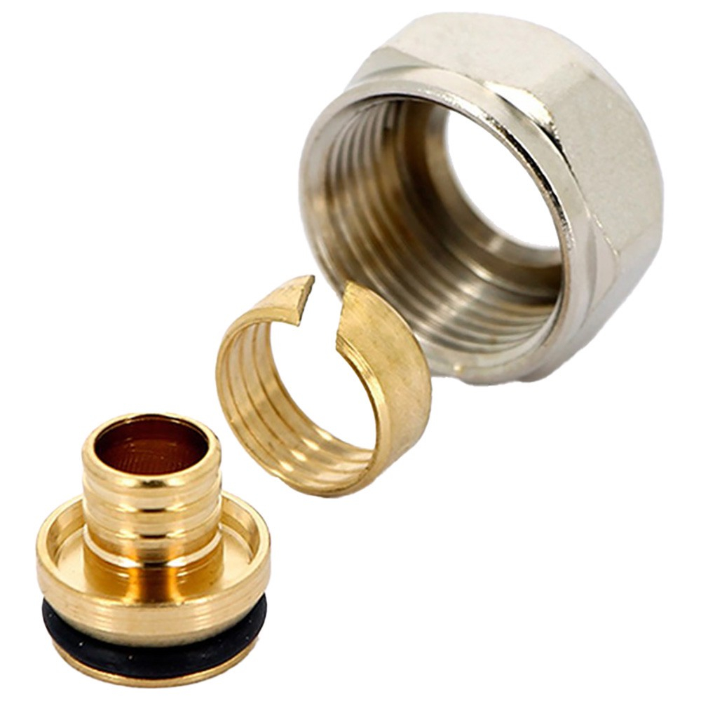 Соединитель Uni-Fitt обжимной В 16(2.2)х3/4"EK, для полиэтиленовых труб