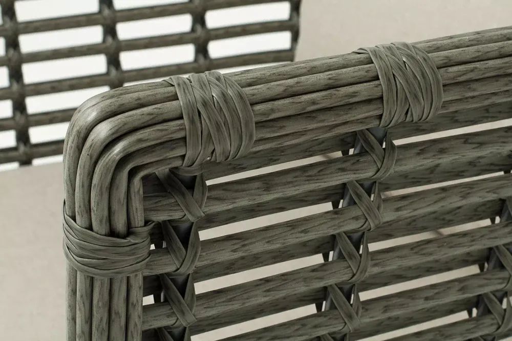 "Валенсия" кресло из искусственного ротанга, цвет серый