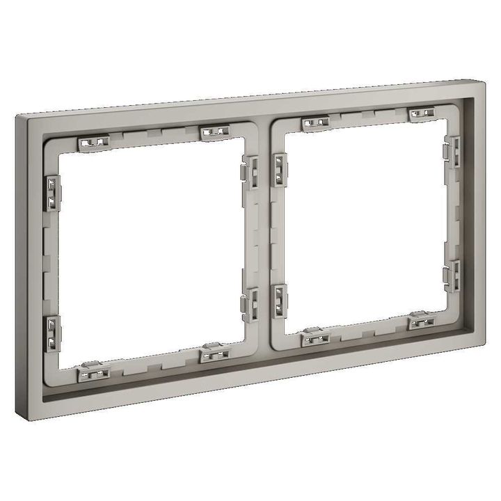 Рамка пластиковая Voltum S70 на 2 поста, (кашемир) VLS100203