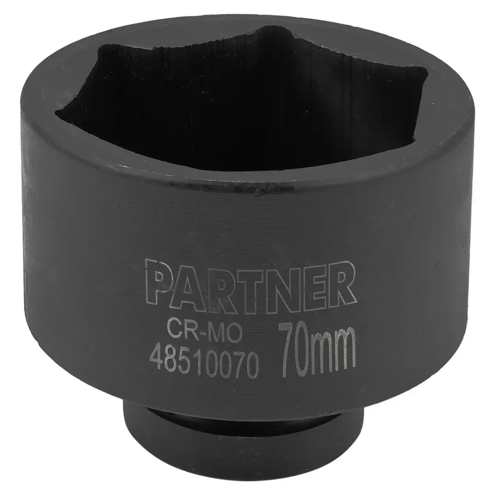 Головка ударная глубокая, 70мм (6гр) 1'' Partner PA-48510070