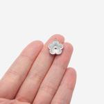 Подвеска "Цветочек" 15,5*13,5мм, сталь без покрытия