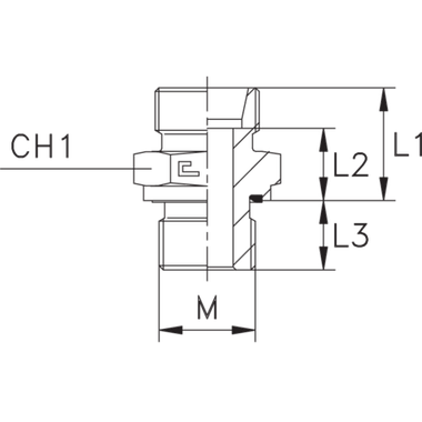 Штуцер FE DLL06 10x1 (корпус)