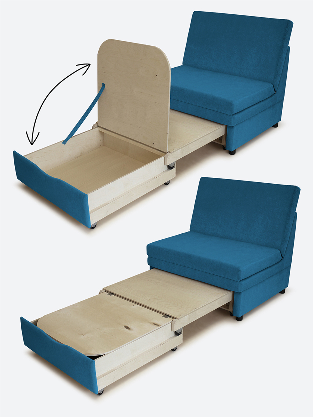 Кресло-кровать "Экономик" 90 см