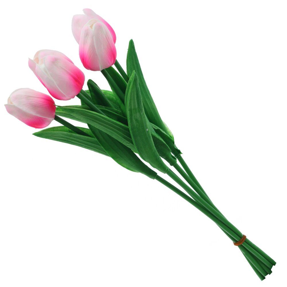 GAEM Цветы искусственные "Букет Тюльпанов из 5шт, L10 W10 H34 см
