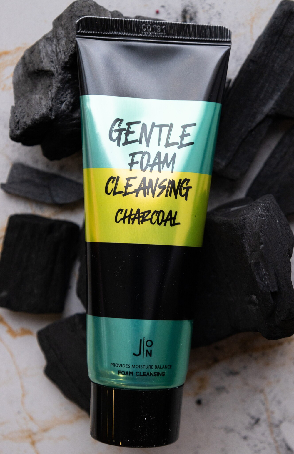 J:ON Пенка для умывания УГОЛЬ Gentle Foam Cleansing Charcoal, 100 мл