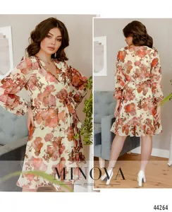 Платье 4121-бежевый Minova