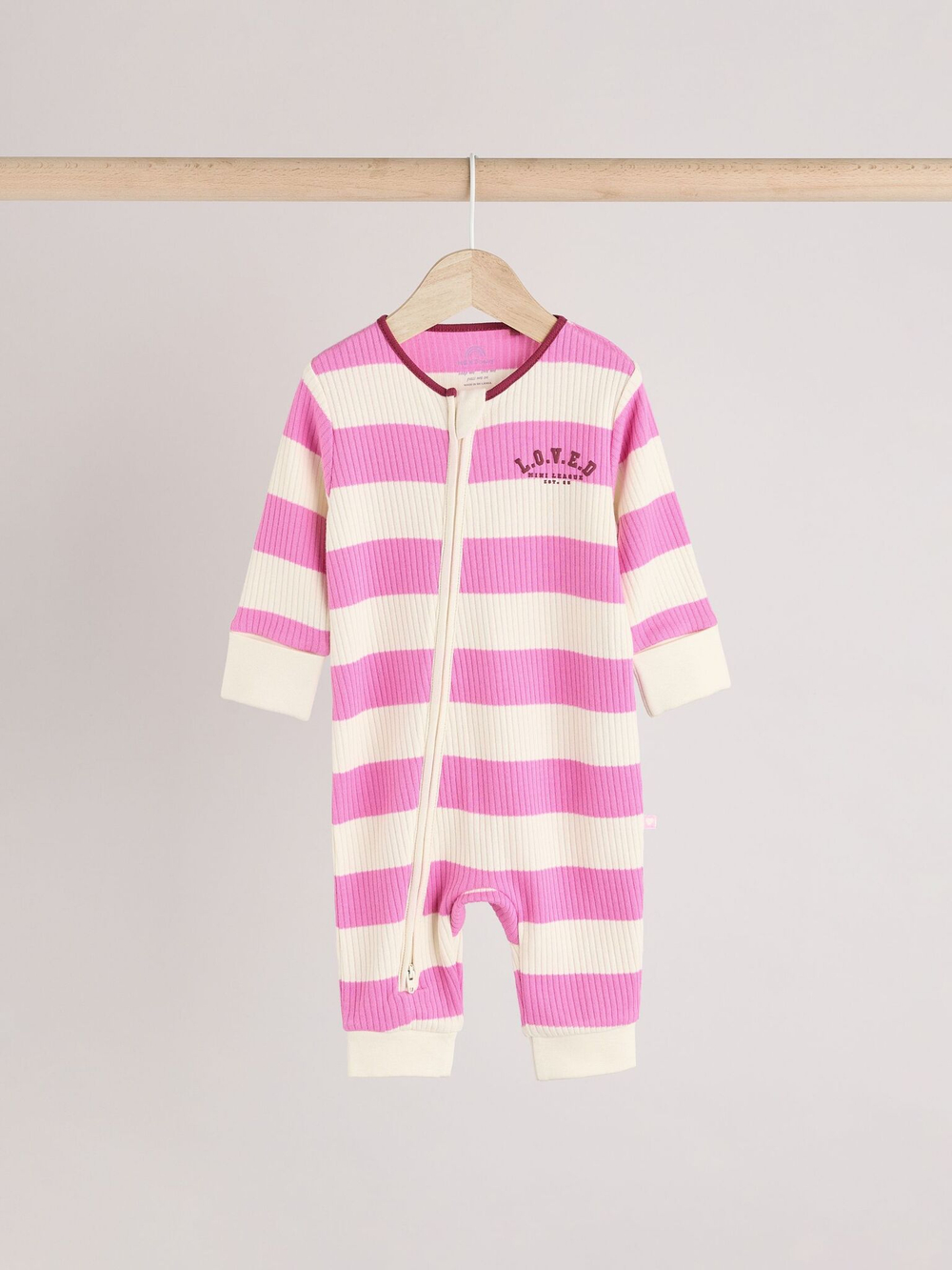 Комбинезон / Cлип для малышей Next B11-342, 3 шт., Розовый, Фиолетовый