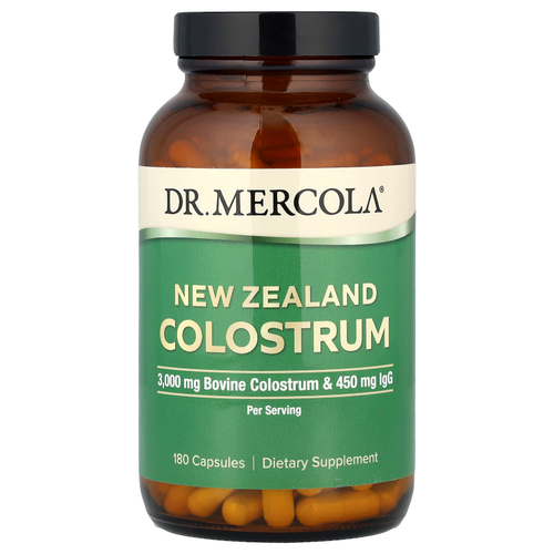 Dr. Mercola, Новозеландское молозиво, 180 капсул