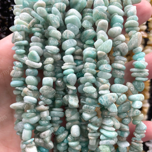 Амазонит ок.5-8 мм, бусины - крошка (нить 40 см)