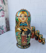 Матрешка "Сказка о золотом петушке" 7 мест