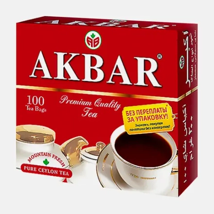 Чай черный Akbar Mountain Fresh 100пак