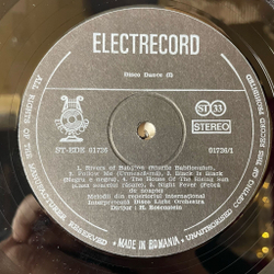 Винтажная виниловая пластинка LP Disco Light Orchestra , Dirijor, H. Rosenstein, Disco Dance (Румыния 1980)
