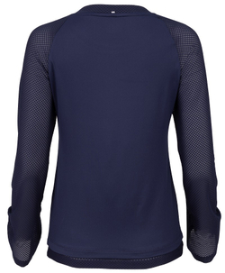 Женская теннисная футболка (dł. Рукава) Fila Gracie Longsleeve - navy