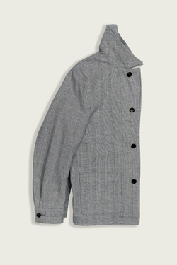 Пиджак-рубашка Glen Check (в клетку) серо-синий