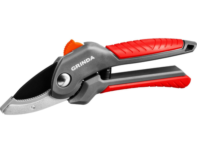 GRINDA G-24, 200 мм, с двухкомпонентными рукоятками, контактный секатор (423124)