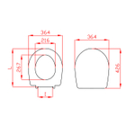 Сиденье для унитаза Venere New белое дюр.нерж.кр.м/лифт, съем "Анимо" (SANTEK)