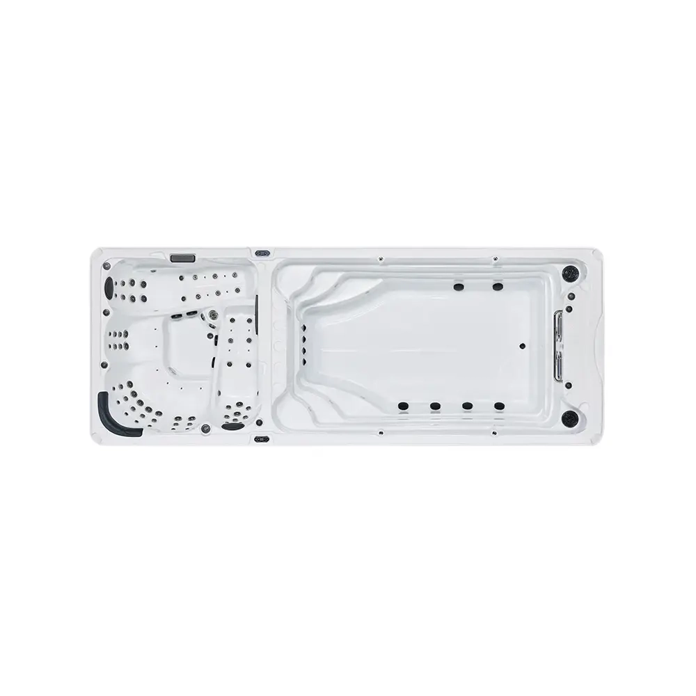 Плавательный гидромассажный спа-бассейн с двумя чашами FSPA IP-007