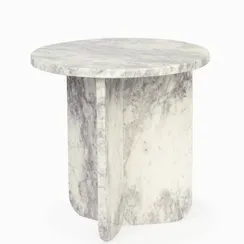 Кофейный стол Pia Ø41х41 см, фиолетовый индийский мрамор