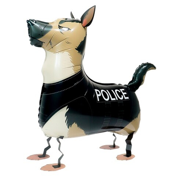 Фольгированный шар-фигура «Полицейская овчарка», ходячая, 76 см