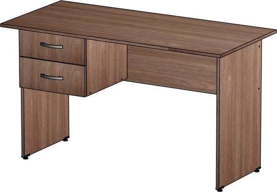 Стол письменный 2 ящика Стандарт-Pro ясень шимо темный