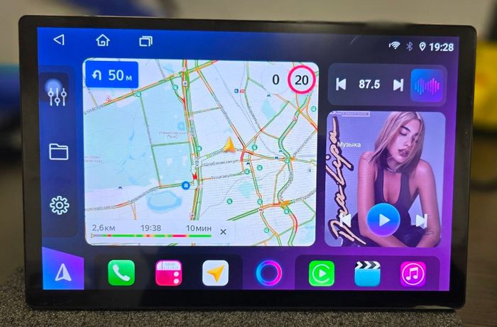 Магнитола для Ford Mondeo 4, Focus 2, S-Max/Galaxy и пр. (ШГУ овальное) - FarCar BX877 монитор 13" 2K QLED на Android 13, Быстрая, CarPlay, 4G SIM-слот