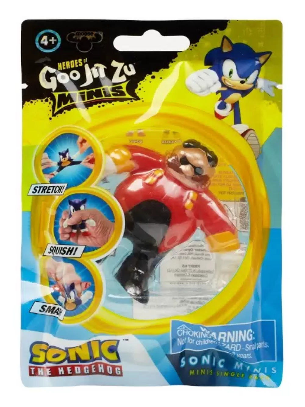 Тянущаяся мини фигурка Соник Доктор Эггман GooJitZu 41950