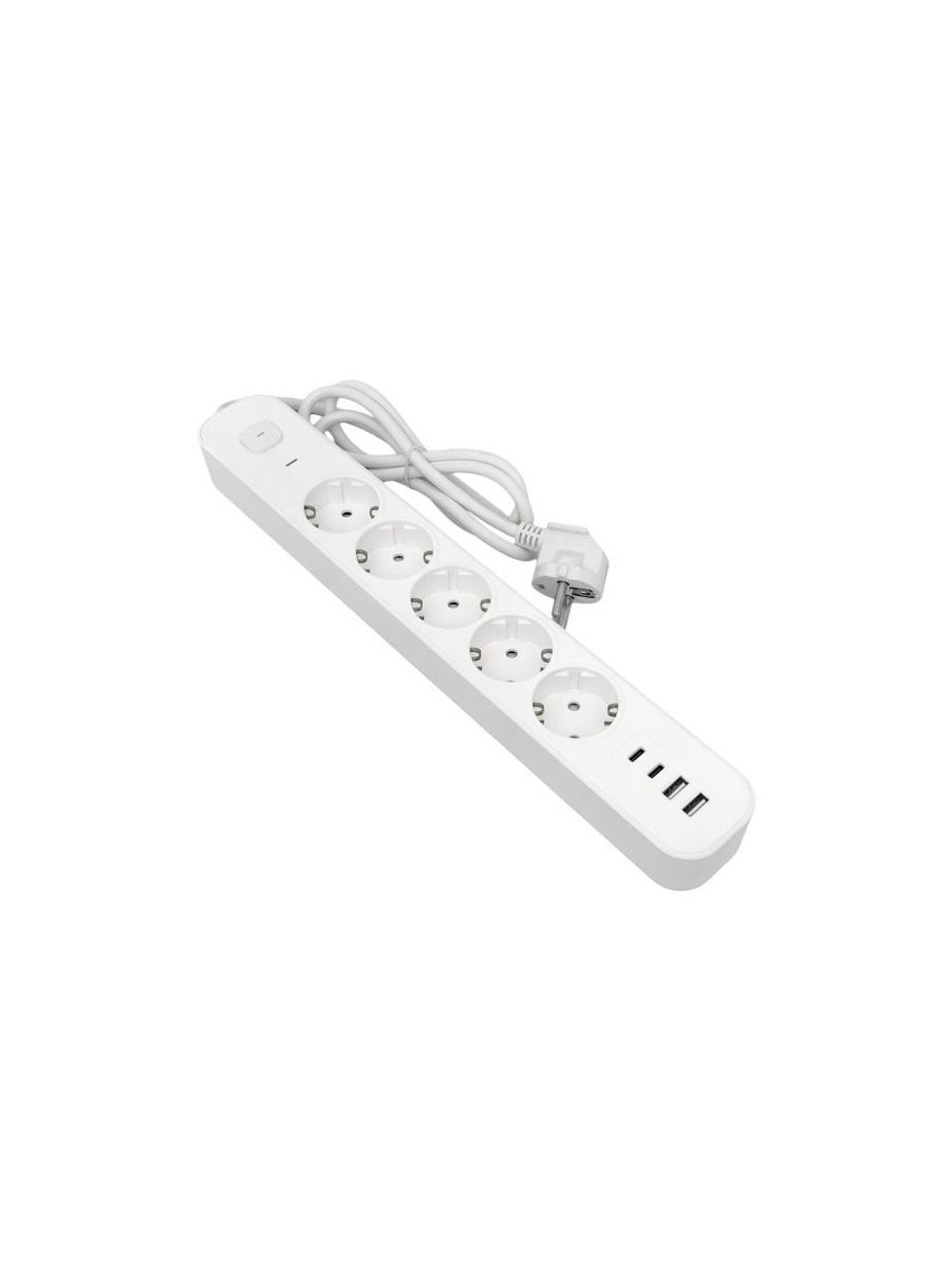 Удлинитель 5х5м IP20 2USB 2.4А+2type-C LUX 1.5кв.мм EKF UBA-LUX-505-TC