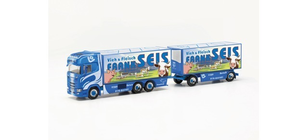 Грузовик Scania CS 20 HD прицеп рефрижератор "Frank Seis"