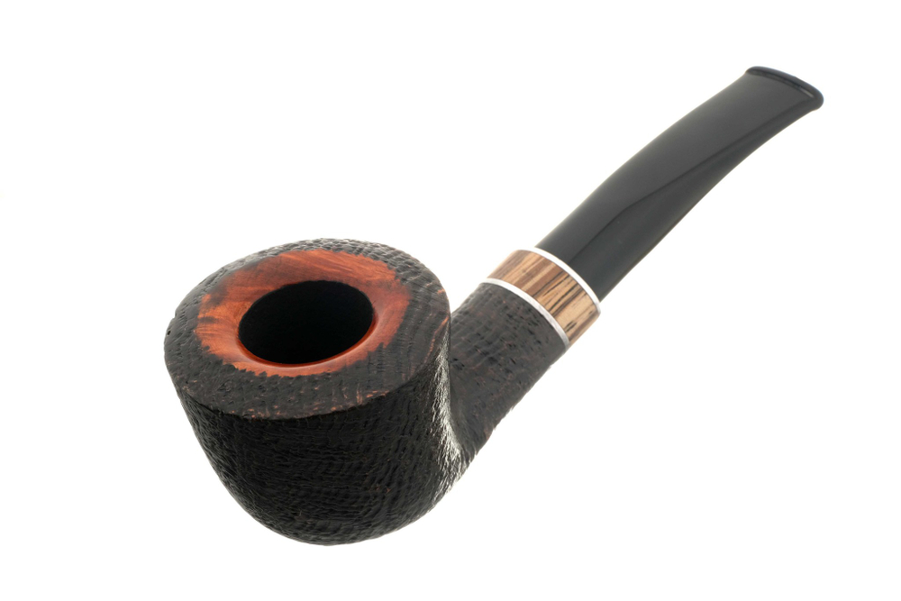 Трубка Barontini ASTI черный бласт, форма 3, Asti-03