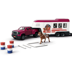 Schleich Horse Club - Грузовик с прицепом для лошадей на берегу озера 42705