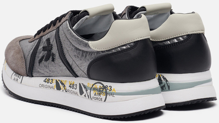 Premiata Conny 1493 серые с коричневым