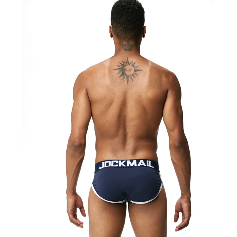 Мужские трусы брифы темно-синие с push up JOCKMAIL JM2022-16