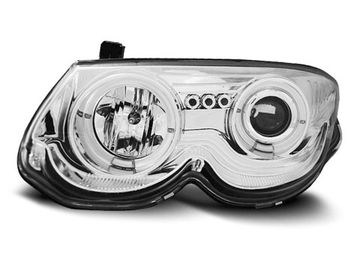 Передние фары angel eyes chrome для Chrysler 300M