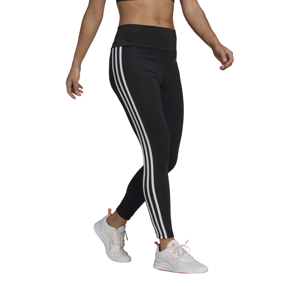 Женские теннисные брюки adidas 3 Stripes 7/8 Tight Women - Black, White