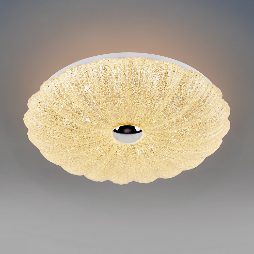 225640 Светильник настенно-потолочный ARCO SHELL 44W LED 2200LM ХРУСТАЛЬНЫЙ/ХРОМ/ЗОЛОТО 3000/4000/6000K