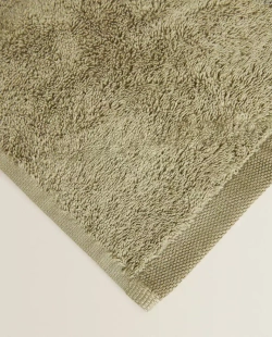 ZARA HOME (НАБОР ИЗ 3 ШТ.) ПОЛОТЕНЦЕ ИЗ ВЫСОКОКАЧЕСТВЕННОГО ХЛОПКА, ХАКИ