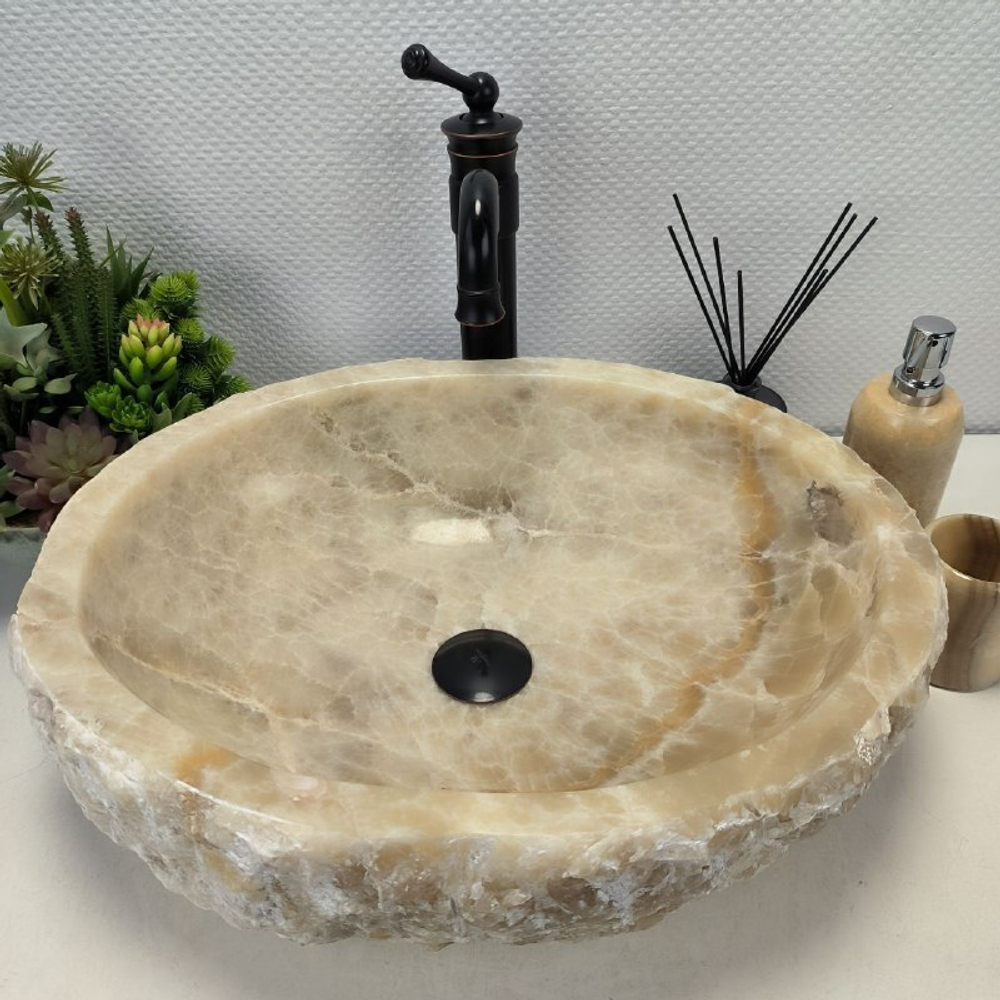 Раковина из оникса Erozy Yellow EO-62234 53*41*15 0096