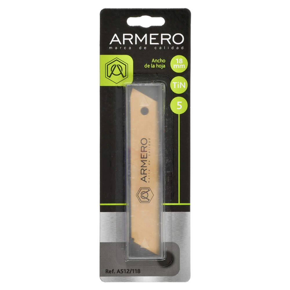 Лезвие ARMERO сегментное 18мм, Tytan  (5 шт.)     A512/118