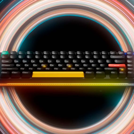 NuPhy Halo75 V2 QMK Lemon Switch Obsidian Black